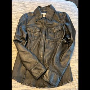 27” Rezrekshn Esther Chen Black XS Women’s Black Leather Jacket